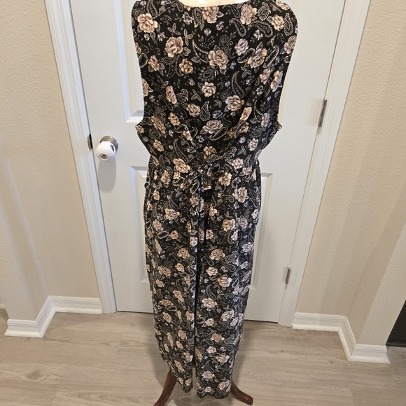 Erika And Co Vintage Floral Corduroy Button Down Dress,  Size XL - Picture 8 of 12